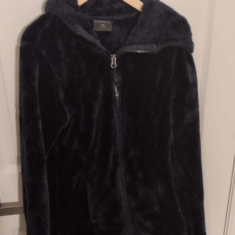 32 Degree Heat XS Navy Blue Fuzzy Warm Zip Up